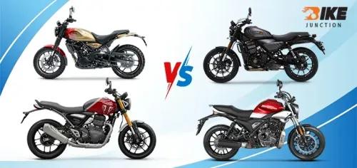 Comparison Specifications: Royal Enfield Guerrilla 450 vs Triumph Speed 400 vs Harley-Davidson X440 vs Hero Mavrick 440