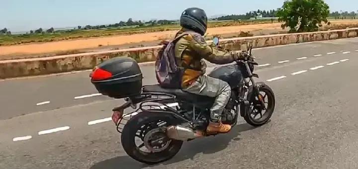 Royal Enfield Hunter 450 Spotted Again With New Touring Accessories