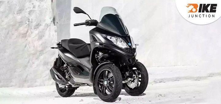 Piaggio Introduced a New Colour in its Three-Wheeler Scooter
