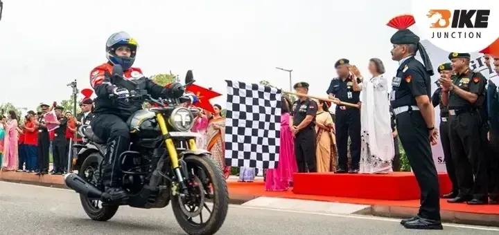 Indian Army Collaborates With TVS To Organize All-Female Ride Of Honour