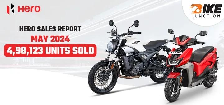 Hero MotoCorp Sales Report May 2024: 4,98,123 Units Sold & Decline By 4.11%