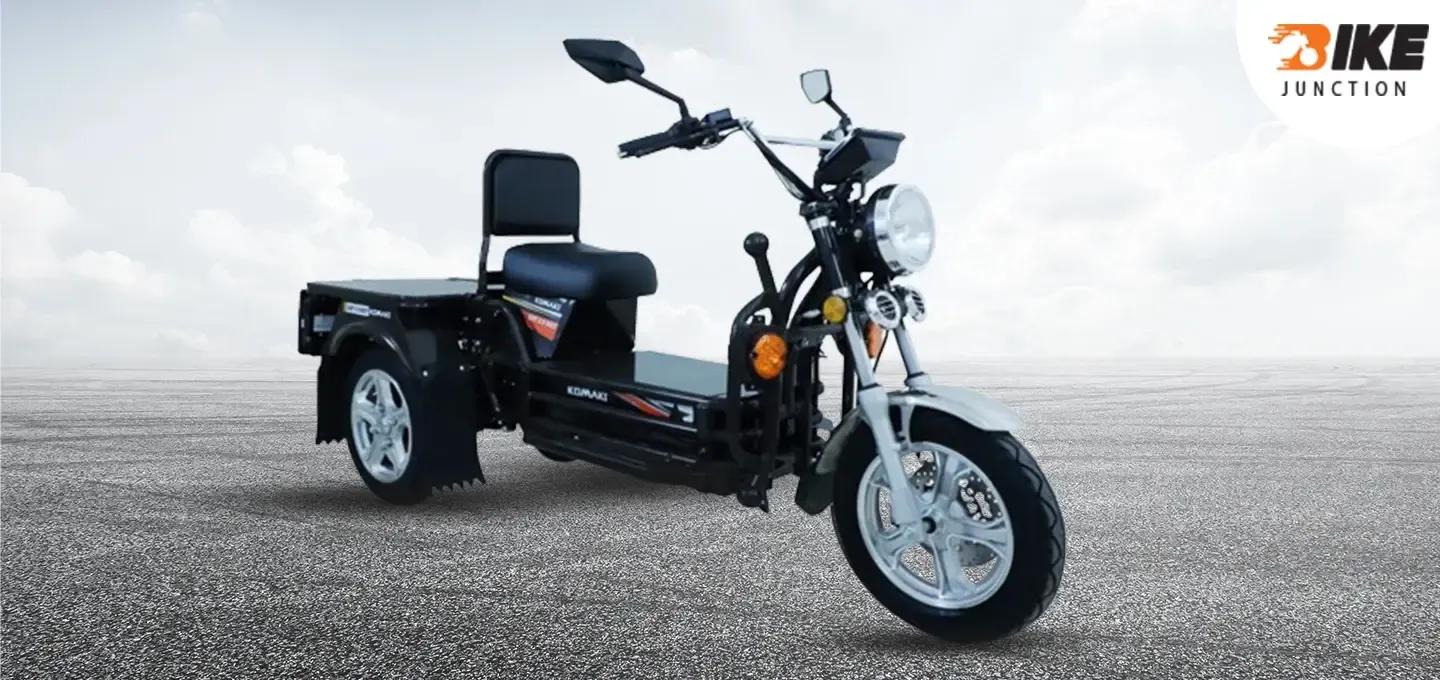 Komaki’s 3-Wheeler Scooter - XGT CAT 3.0 Launched | Boasts 500 kg Loading Capacity