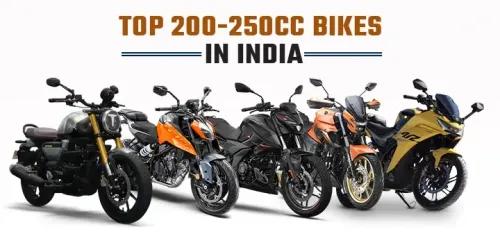 Top 5 Bikes In The 200-250cc Segment You Can Buy