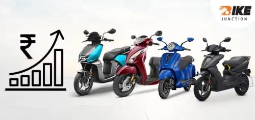 Electric Two-Wheeler Prices Rise Up To Rs. 16,000 Due To EMP Scheme