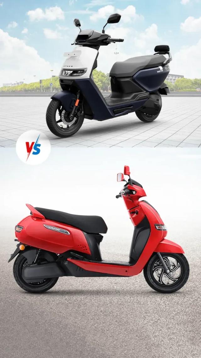 Comparison Between Newly Launched Ather Rizta vs TVS iQube ST