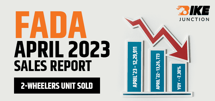 FADA 2-Wheeler YoY Sales Report April 2023