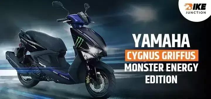 Yamaha launched Cygnus Griffus Monster Energy Edition